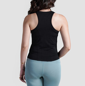 Camiseta sin mangas deportiva con espalda cruzada personalizada para mujer, camiseta de entrenamiento elástica de 4 vías, ropa deportiva transpirable para gimnasio, chaleco para correr y Yoga - Product Image 2