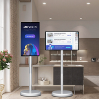 Smart TV rotación pantalla táctil portátil Android cámara móvil pantalla Tablet PC soporte ruedas televisión recargable