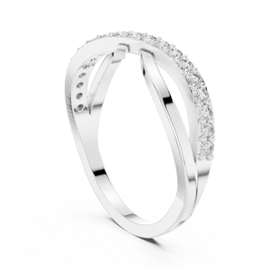 Juego de anillos nupciales de moissanita y diamantes vintage de alta calidad con ajuste de garra en plata chapada en oro blanco para mujer Servicio OEM - Product Image 3