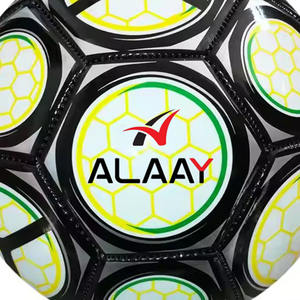 Alaay, balón de fútbol de PVC con logotipo impreso de alta calidad, Material de PU personalizado para entrenamiento, deportes, uso promocional al aire libre - Product Image 3