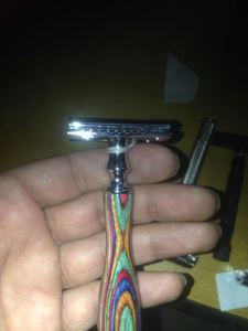 De Metal de alta calidad de latón manija de afeitar maquinilla de afeitar para cara cuerpo - Product Image 5