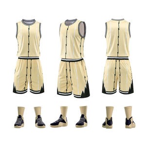 Tenue de basketball pour homme 100% polyester, grande taille, dernier style, meilleure qualité, ensemble de vêtements de football - Product Image 2