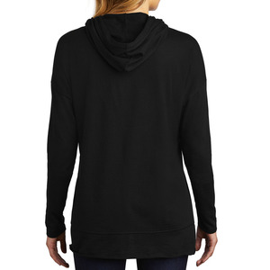 Sudadera con capucha informal para mujer, ropa de invierno para exteriores, 100% de algodón en diferentes colores, transpirable con cuello con capucha y logotipo frontal - Product Image 2