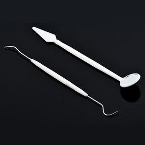 3Pc Stainless Steel Dental Instruments Mouth Mirror Tweezers Probe <b>Teeth</b> <b>Cleaning</b> Hygiene <b>Kit</b> Manual Dental Surgical Instruments - Product Image 4