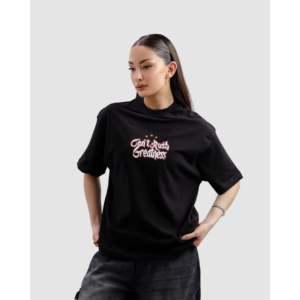 T-shirt 100% Coton « Can't Rush Greatness » en Jersey Compressé Tissu Gaufré Teint en Pièce Sérigraphie Léger - Product Image 2