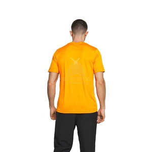 Ropa de gimnasio Camiseta deportiva para hombre Camiseta de gimnasio Logotipo personalizado Venta al por mayor Poliéster Algodón Entrenamiento deportivo Correr Fitness Camiseta Ringer - Product Image 3