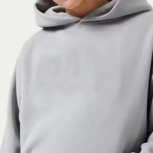 Sudadera con capucha de gran tamaño de avena 80% Algodón 20% poliéster estilo jersey con dobladillo cruzado puños hombros caídos 100% Material de algodón - Product Image 5