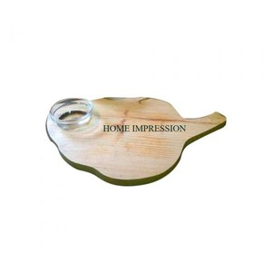 Plateau à copeaux et trempette en bois avec plateau pour Taco Nachos dans des assiettes de service en bois Snacks Party Use Vaisselle Accessoires - Product Image 3