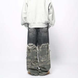 OEM Factory Customized Streetwear <b>Men's</b> Retro Fashion Straight <b>Mens</b> <b>Pants</b> Loose Wide Leg Washed Jeans Baggy Jeans - Product Image 6