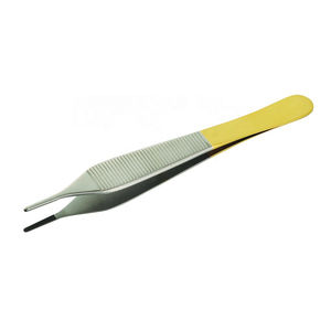 Fórceps de disección de tejido Adson de 12cm de alta calidad, instrumentos microquirúrgicos manuales con placa de identificación TC Adson de 1x2 dientes - Product Image 1