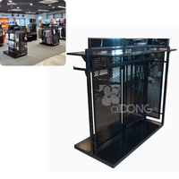 Porte-vêtements en métal moderne, personnalisé et haut de gamme, détachable |   Présentoir autoportant avec revêtement en poudre pour magasins de mode OEM