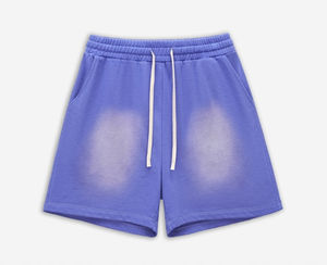 Short en jean d'été personnalisé de haute qualité pour hommes en détresse délavé au soleil Vintage Gym Wear Solid Pattern Canvas Casual Plain Dyed - Product Image 5