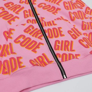 Sweat à capuche unisexe avec fermeture éclair sur tout le visage pour homme, sweat-shirt à capuche imprimé, 400, 500, Gsm - Product Image 5