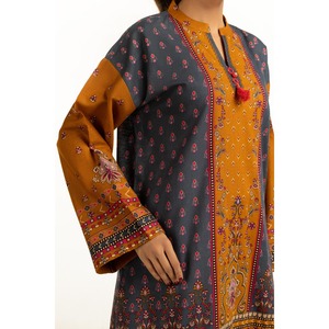 Traje Estampado Khaddar de 3 Piezas Estilo Casual IUSTKSD-1190 - Product Image 5