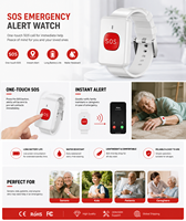 Bouton d'appel d'urgence pour personnes âgées, bracelet sans fil, bouton SOS, alarme personnelle