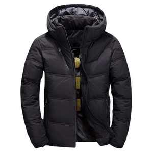 OEM personalizado al por mayor chaqueta acolchada de los hombres de plumas de ganso brillante burbuja abrigos con capucha estilo de la calle para el invierno logotipo personalizado - Product Image 4