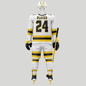 Uniformes de hockey sur glace personnalisés de qualité supérieure, respirants, 100% polyester, prix de gros pour les équipes, impression par sublimation - Product Image 5