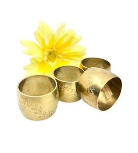 Forme ronde unique et mignonne conception de rond de serviette en laiton décor de maison et de table meilleure qualité rond de serviette en laiton vente chaude - Product Image 5