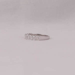 1.8 TCW Lab Grown <b>Cushion</b> Cut Diamond Wedding Band 18KT Solid Gold Classic Certified Nine Diamond Anniversary Gift - Product Image 2