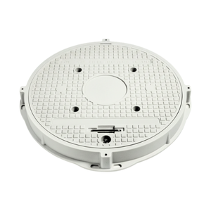 ฝาปิดท่อระบายน้ำแบบไม่มีบานพับ วัสดุคอมโพสิต FRP สแตนเลสเกรดวิศวกรรม ยี่ห้อ Three Star Composite Factory Direct รุ่น C250 มาตรฐาน EN124 แบบล็อคได้ - Product Image 1