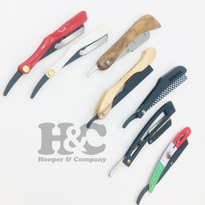Top Sale Professional Barber Straight <b>Razor</b> with Changeable Stainless Steel <b>Blade</b> Bamboo Wood Handle Sustainable Men Wet Shaving - Product Image 4