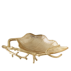 NUEVO DISEÑO FANCY DE HOJA CUENCO DECORATIVO PLATO EN FORMA DE HOJA PARA USO DE Vajilla CON ACABADO DE ORO PERSONALIZADO EN VENTA - Product Image 4