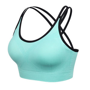 Soutien-gorge de sport pour femmes de qualité supérieure grande taille respirant confortable Yoga entraînement couleur personnalisée Logo et étiquette OEM disponible - Product Image 2