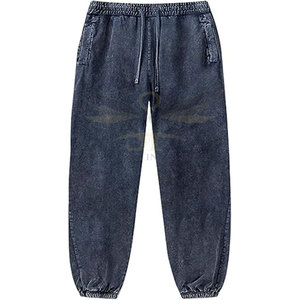 Services OEM Pantalons de survêtement délavés à l'acide de haute qualité pour hommes Pantalons de survêtement délavés à l'acide pour hommes - Product Image 1
