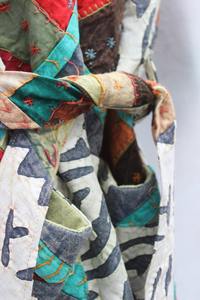 Cut Work Kantha <b>Jacket</b>, Handmade Kantha <b>Jacket</b>, Patchwork <b>Jacket</b>, Embroidery <b>Jacket</b>, <b>Kimono</b> <b>Jacket</b>, Quilted <b>Jacket</b>, Style Coat - Product Image 5
