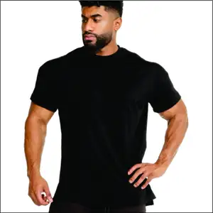 2024 Latest New Design Men Fitness Athletic Wear Good Omens T Shirt Wholesale Polyester Sport Gym