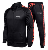 Chándal de entrenamiento de manga larga personalizado al por mayor para hombre, chándal de alta calidad para correr y hacer ejercicio, estilo casual y urbano.