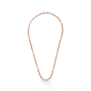 Chaîne en or pour homme Opulent Twist avec accents de diamants et de perles, style religieux tendance, idéale pour un mariage, une fiançailles, un anniversaire, une fête ou comme cadeau. - Product Image 2