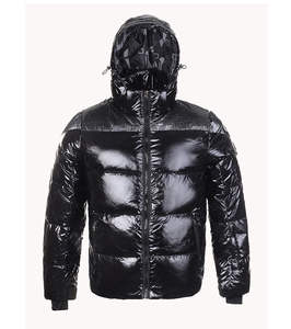 Veste thermique légère en toile respirante pour hommes, manteau coupe-vent d'extérieur à fermeture éclair, manteau d'hiver avec logo brodé personnalisé - Product Image 3