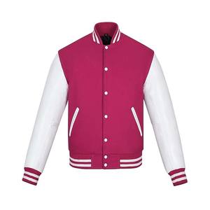 Blank hiver personnalisé Vintage école collège hommes vestes manteau laine Letterman Bomber Baseball Varsity veste - Product Image 3