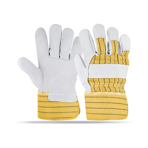 ถุงมือนิรภัยหนังวัวแยกหนังนิ่มหนังแท้ - Product Image 4
