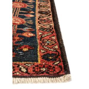 Alfombra Grande de Lana Anudada a Mano Aalam, Diseño Rectangular Abstracto con Medallón Rojo Naranja para el Hogar - Paem-410, para Entrada, Pasillo, Sala de Estar - Product Image 4