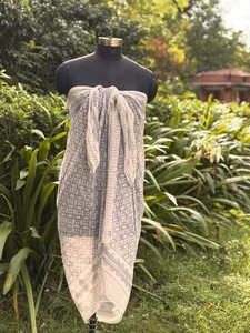 Plage couvrir châles vêtements pour femmes Boho étoles cadeau pour elle pur coton bloc imprimé écharpe indien traditionnel écharpes Sarong - Product Image 4