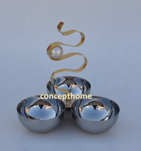 Cuencos para Nueces de Acero Inoxidable Modernos, Duraderos y Ecológicos, Hechos a Mano con Alta Calidad, para Uso en el Hogar y la Mesa, Directamente de Fábrica en India - Product Image 3