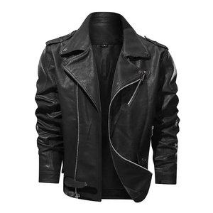 Chaqueta de Motociclista de Cuero para Hombre, Ropa de Exterior de Manga Larga, Chaqueta de Motociclista de Cuero para Hombre - Product Image 6