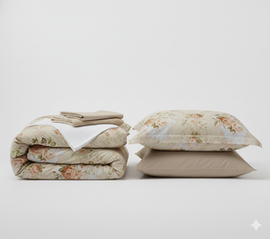 Ensemble de draps de lit d'hôtel Premium Snow White imprimé 4 pièces Drap-housse/Drap plat 2 taies d'oreiller 400TC Microfibre Literie de luxe toutes saisons - Product Image 2