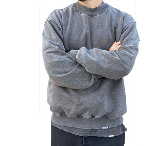 2024 talla grande Super pesado 220gsm grueso de gran tamaño gota hombro camiseta cuello redondo algodón boxy fit camiseta para hombres - Product Image 3