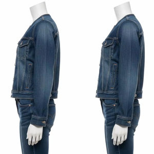 เสื้อแจ็คเก็ตยีนส์คอวีหนังกันน้ำ ผสมผ้าฝ้าย PU ทนทาน กันลม เหมาะสำหรับใส่ทำงานกลางแจ้ง ลำลอง แฟชั่น สไตล์ทันสมัย - Product Image 2