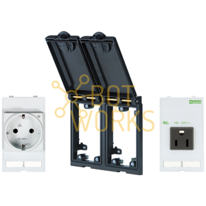 Prise murale Murrelektronik IP44 en plastique, 2 prises AC - Nouveau 4000-68122-0010030 - Product Image 1