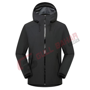 OEM Customized Lightweight Waterproof <b>Zip</b>-<b>up</b> Winter Windbreaker <b>Jacket</b> for Men High Street Stand Hood Embroidered Splicing Front - Product Image 6
