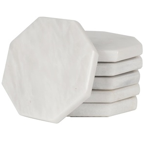 Suministro directo de fábrica, posavasos de mármol octogonal hechos a mano, alfombrillas de piedra decorativas de mesa geométricas para mesa de cocina - Product Image 1