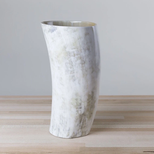 Nouveauté, mug en corne naturelle de haute qualité de 6 pouces, fait à la main, élégant, chope à bière viking, décoration de Noël pour hommes, cosplay, poli - Product Image 6