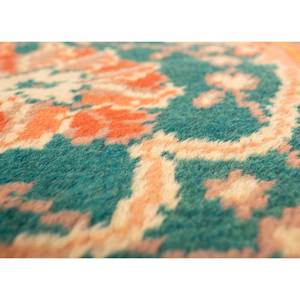 Alfombras de Lana Anudadas a Mano de Gran Tamaño Aalam, Diseño Abstracto de Medallón Rojo Naranja, Patrones Rectangulares para Pasillo, Entrada del Hogar, 9x12-Paem-371 - Product Image 3