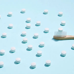 Fluorid freie und sichere Reise-Mundwasser tabletten, Zahnpasta tabletten mit grüner Minze für Kinder und Erwachsene - Product Image 6