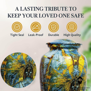 Handcrafted Aluminum Cremation Urns Elegant <b>Keepsake</b> & Adult Size Leakproof Durable Engravable <b>Memorial</b> Urns - Product Image 5