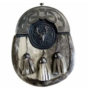 Kilt écossais des Highlands de 5 yards, 13 OZ, avec sporran à motif d'arbrisseau, ensemble de 6 pièces, ensemble de kilt tartan pour hommes, tenue écossaise traditionnelle - Product Image 4